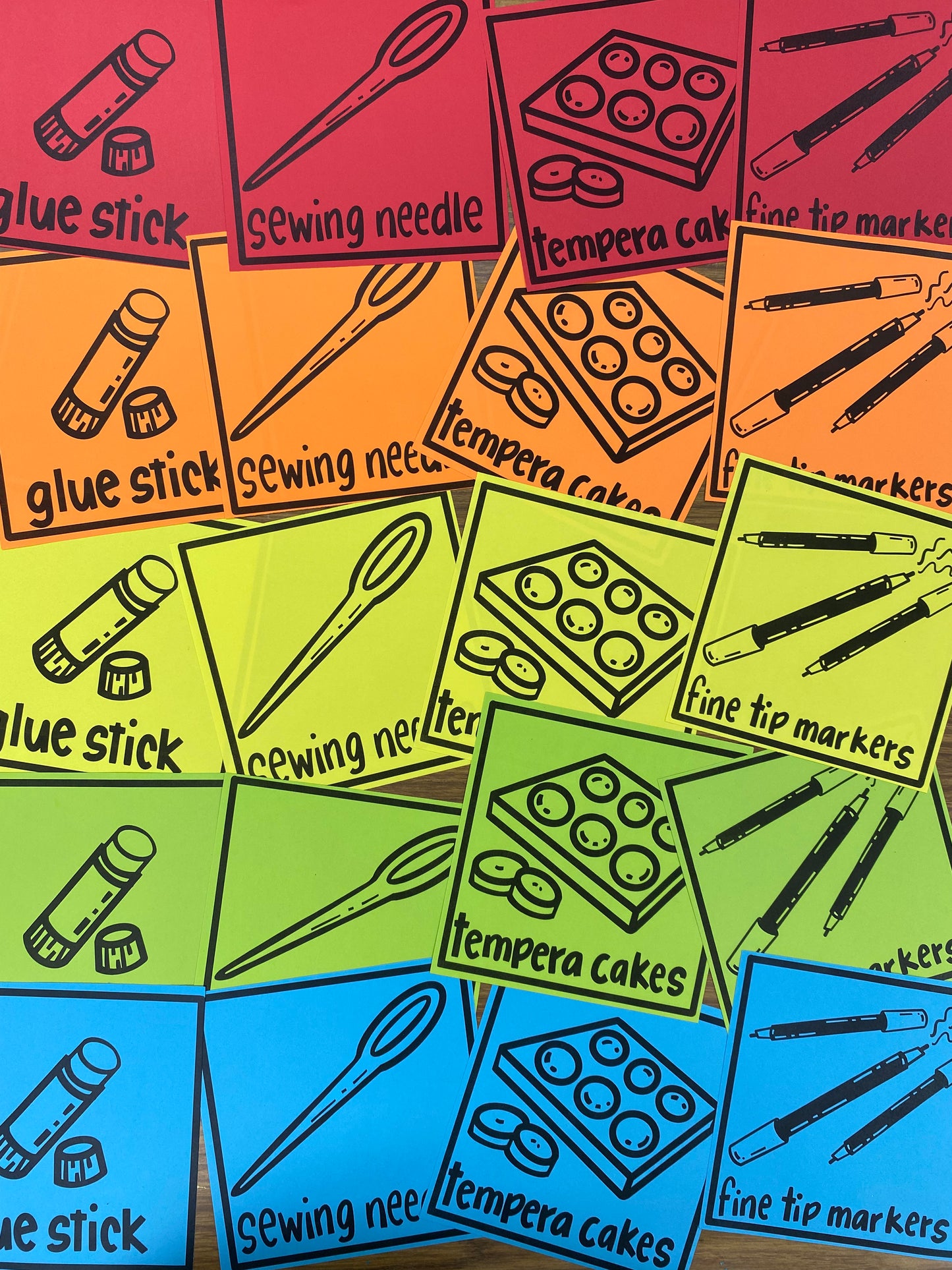 60 Art Supply Icons, Volume 1, Digital Download