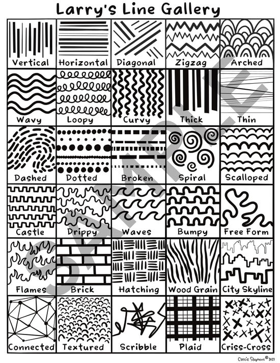 Larry the Line, Posters and Printouts Bundle, Digital Download – Art ...
