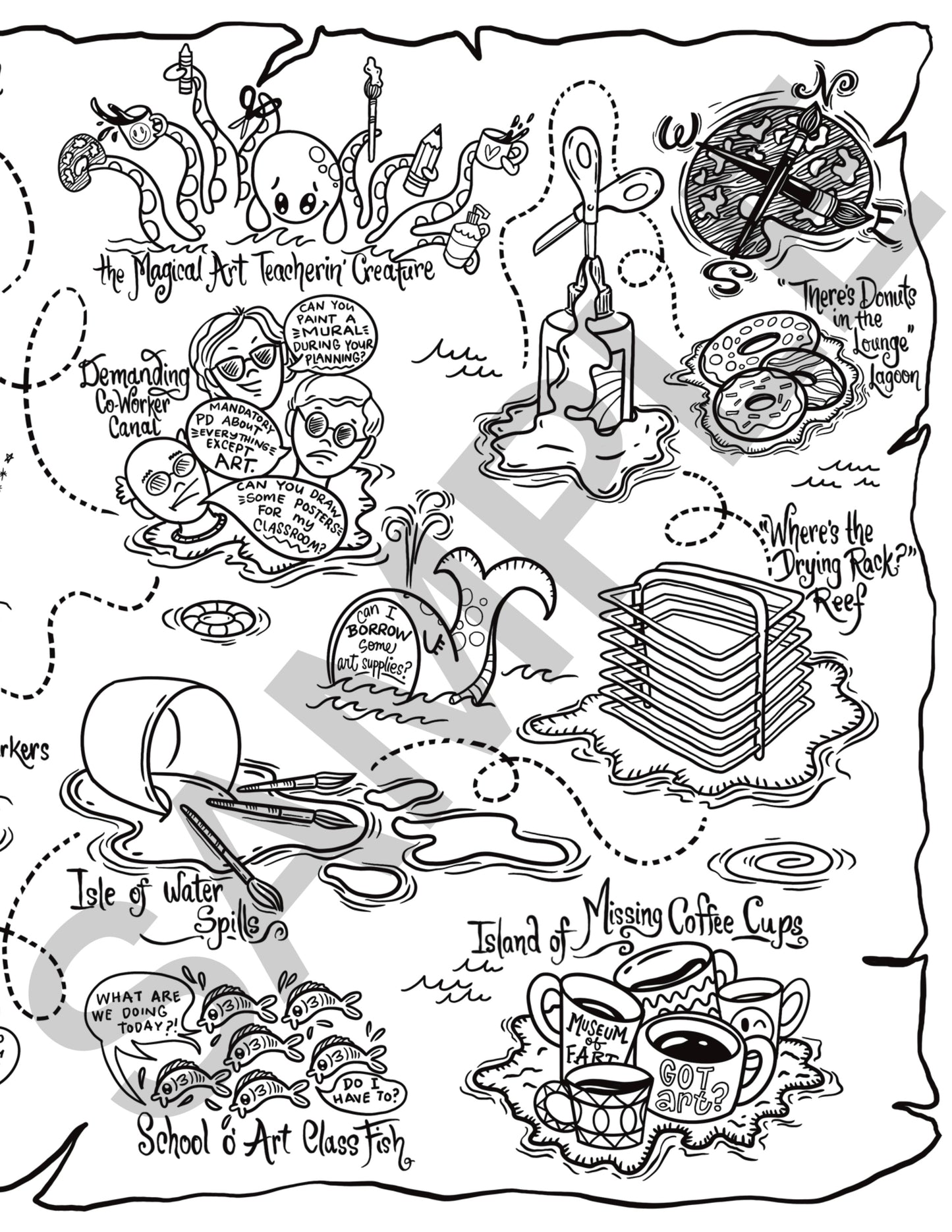 The Art Teacherin' Coloring Book!
