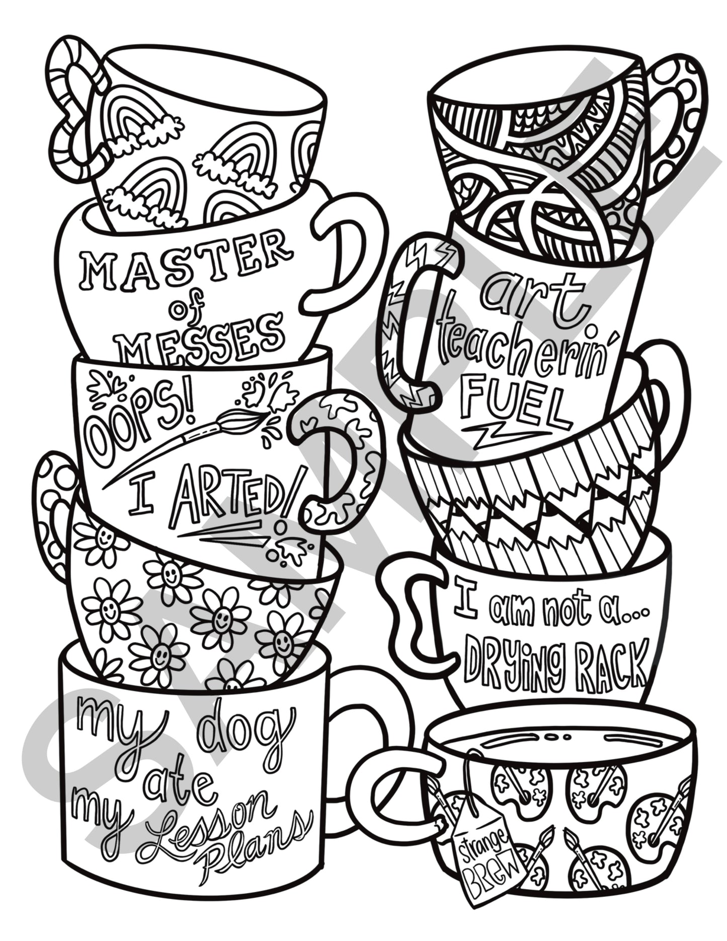 The Art Teacherin' Coloring Book!